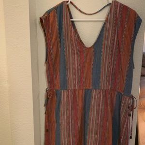Universal Thread Striped Beach Cover Up Dress XL